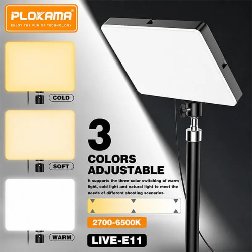 Plokama Live E11 LED Light Panel 10W with Stand