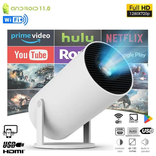 Android Smart Mini Projector 1080P Full HD Home Theater Projector