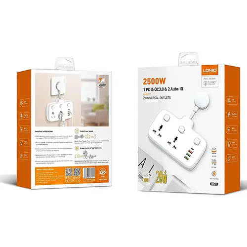 Ldnio PD & QC3.0 2 Outlets Power Socket SC2413
