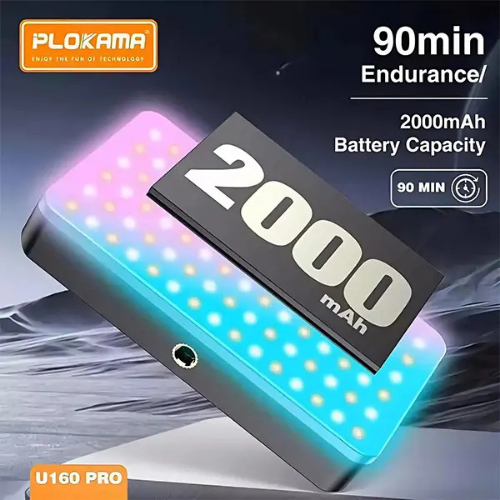Plokama U160 Pro Rechargeable RGB LED Light