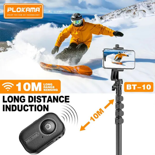 PLOKAMA BT10 Bluetooth Selfie Remote Shutter For Smartphone